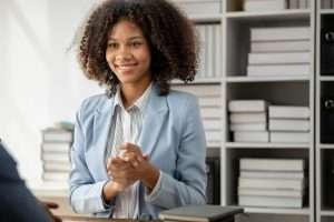 American women are litigation attorneys, female attorneys work in law firms drafting contracts and t