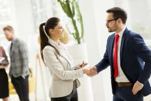 Business people sharing their ideas